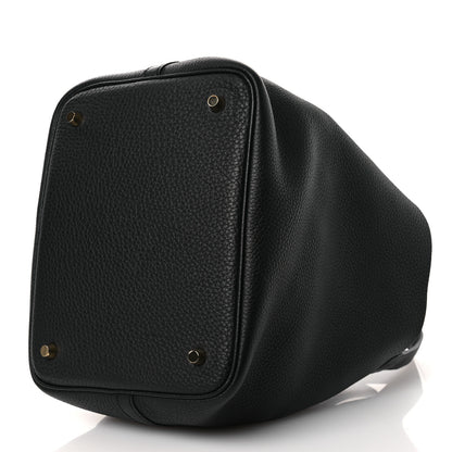 Hermes Taurillon Clemence Picotin Lock 22 MM Black 10 of 11