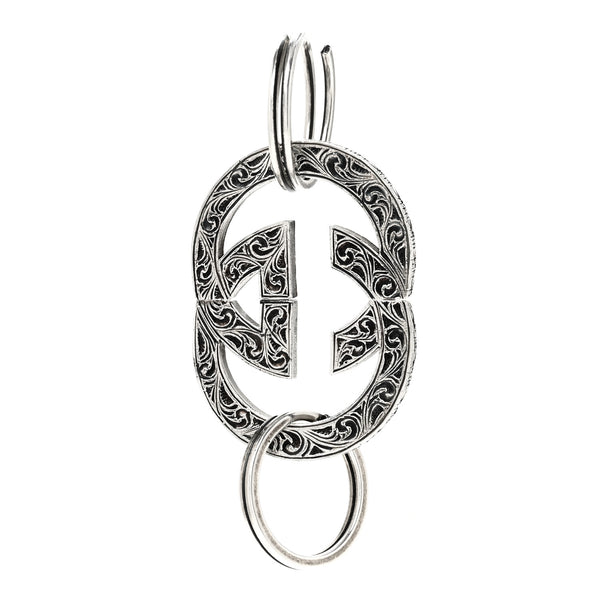 Gucci Metal Interlocking GG Keyring Silver 1917819 – FASHIONPHILE