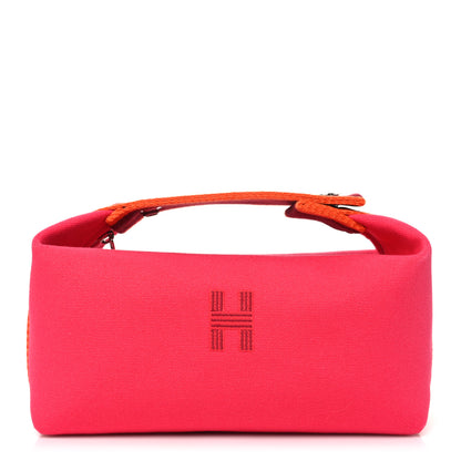 Hermes Canvas Small Bride-A-Brac Pouch Hibiscus 1 of 9