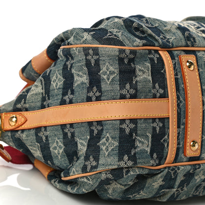 Louis Vuitton Denim Raye Porte Epaule MM 8 of 14