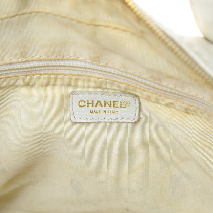 Chanel Calfskin Wild Stitch Top Handle Bag White 6 of 26