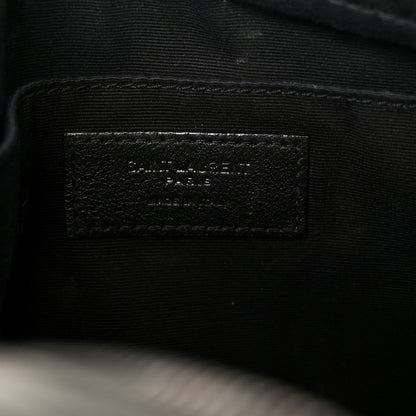 Saint Laurent Calfskin Matelasse Monogram Lou Camera Bag Storm 6 of 10