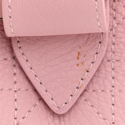 Christian Dior Grained Calfskin Cannage Hobo Pink 12 of 17