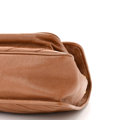 Saint Laurent Crinkled Calfskin Matelasse Monogram Medium Niki Chain Satchel Caramel 10 of 10
