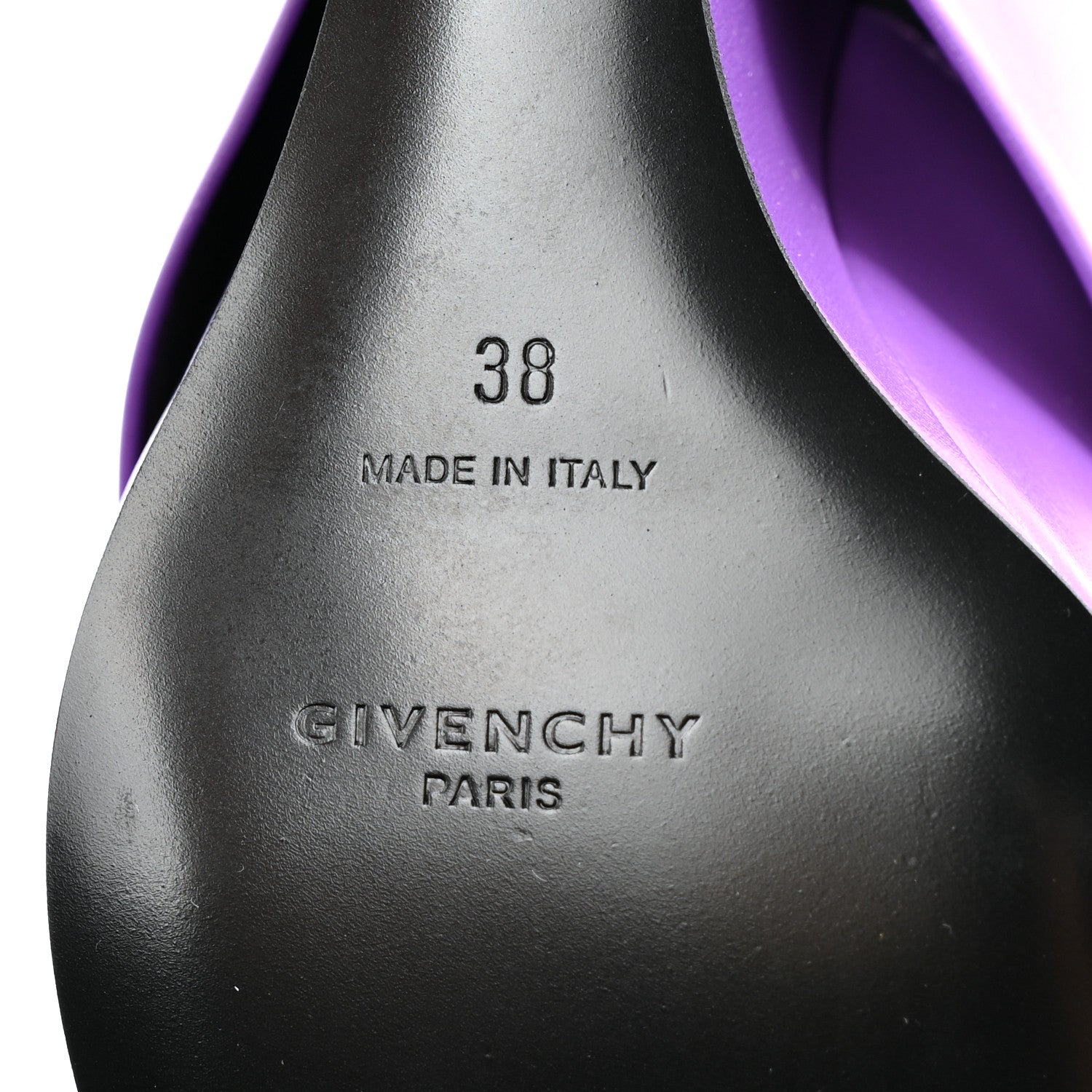 Givenchy Calfskin Shark Lock Ankle Boots 38 Ultraviolet 8 of 13