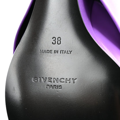 Givenchy Calfskin Shark Lock Ankle Boots 38 Ultraviolet 8 of 13