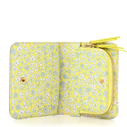 Louis Vuitton Monogram Fleuri Insolite Wallet PM Yellow 5 of 6