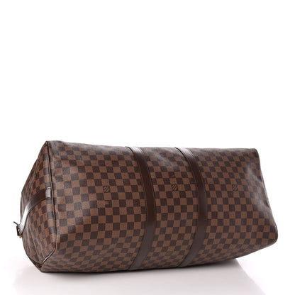 Louis Vuitton Damier Ebene Keepall Bandouliere 55 4 of 11