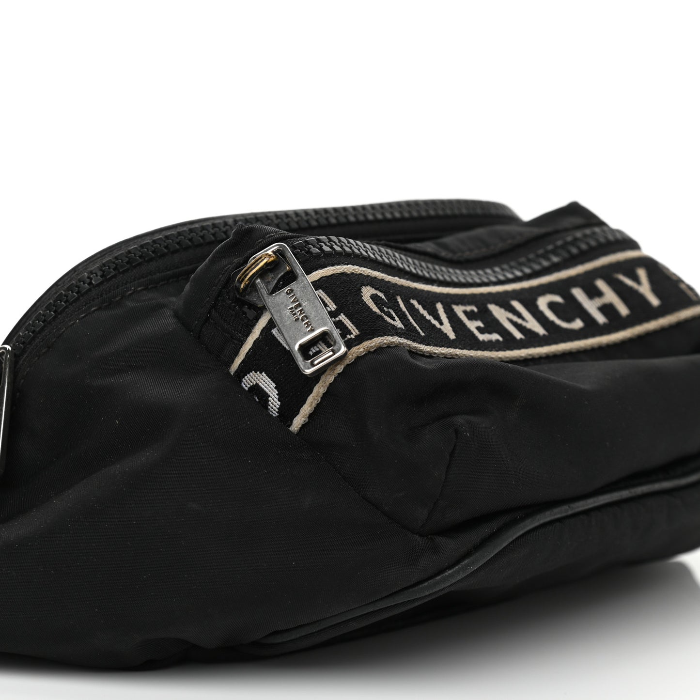 Nylon Logo Belt Bag Black
