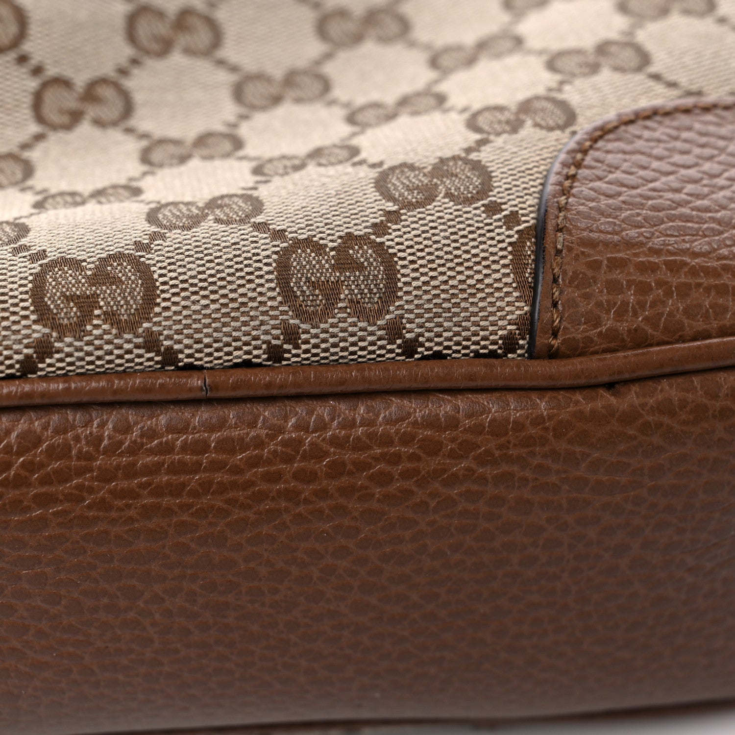 Gucci Monogram Mini Bree Messenger Bag Beige Tabacco 13 of 15