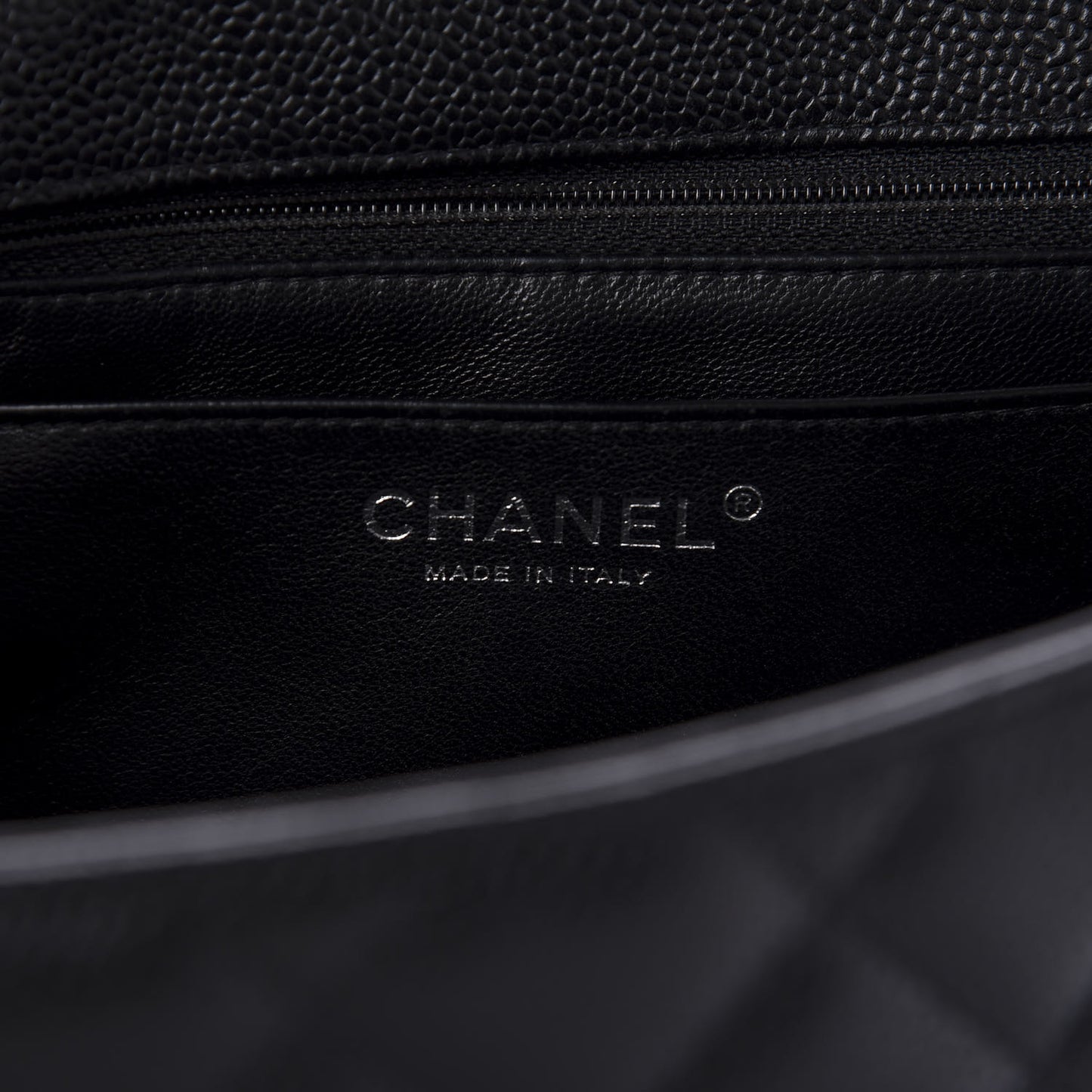 Caviar Quilted Jumbo Single Flap Black