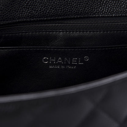 Chanel Caviar Quilted Jumbo Single Flap Black 9 of 11