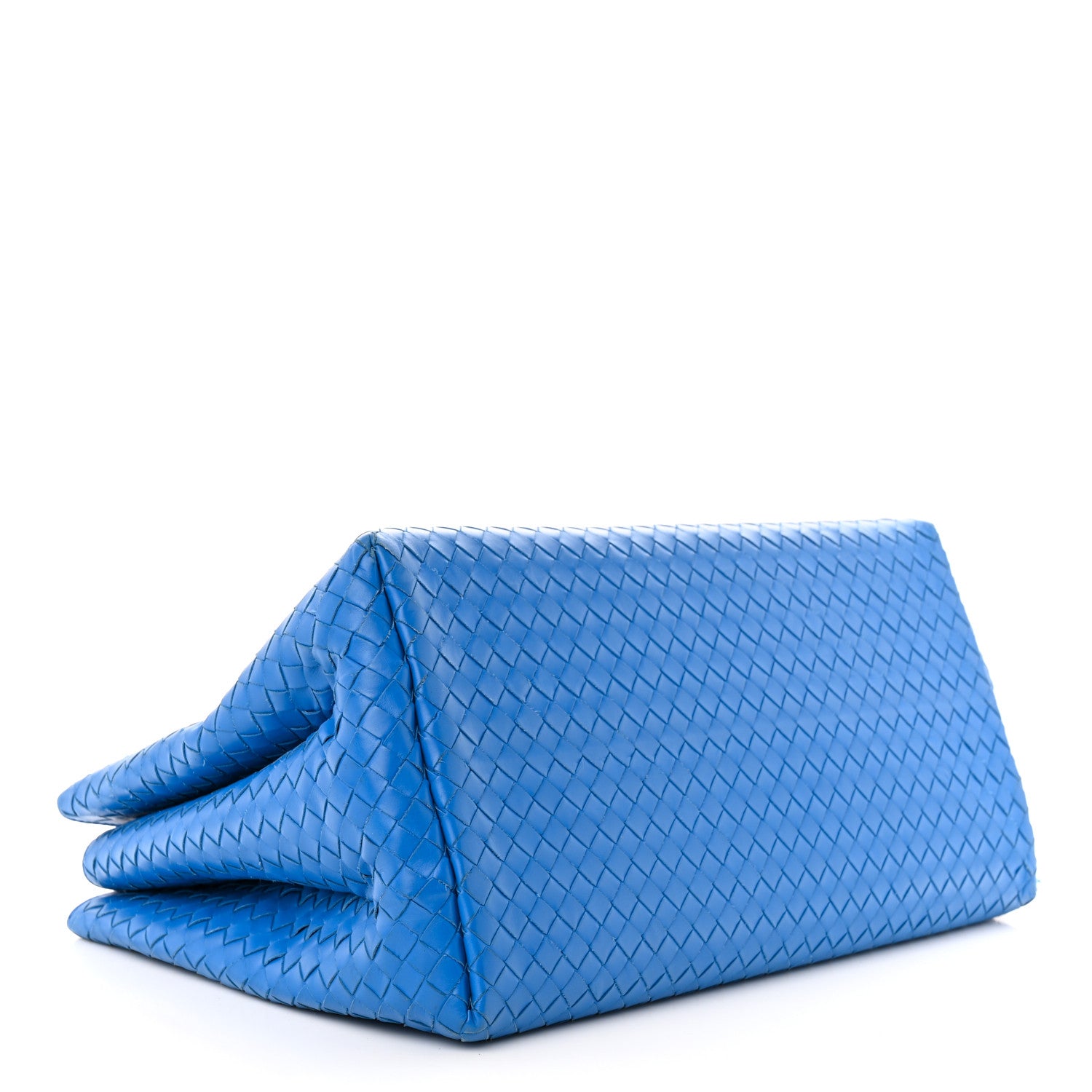 Bottega Veneta Light Calf Intrecciato Medium Roma Signal Blue 4 of 16