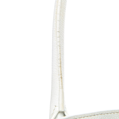 Chanel Calfskin Cerf Executive Shopper Tote White 19 of 33