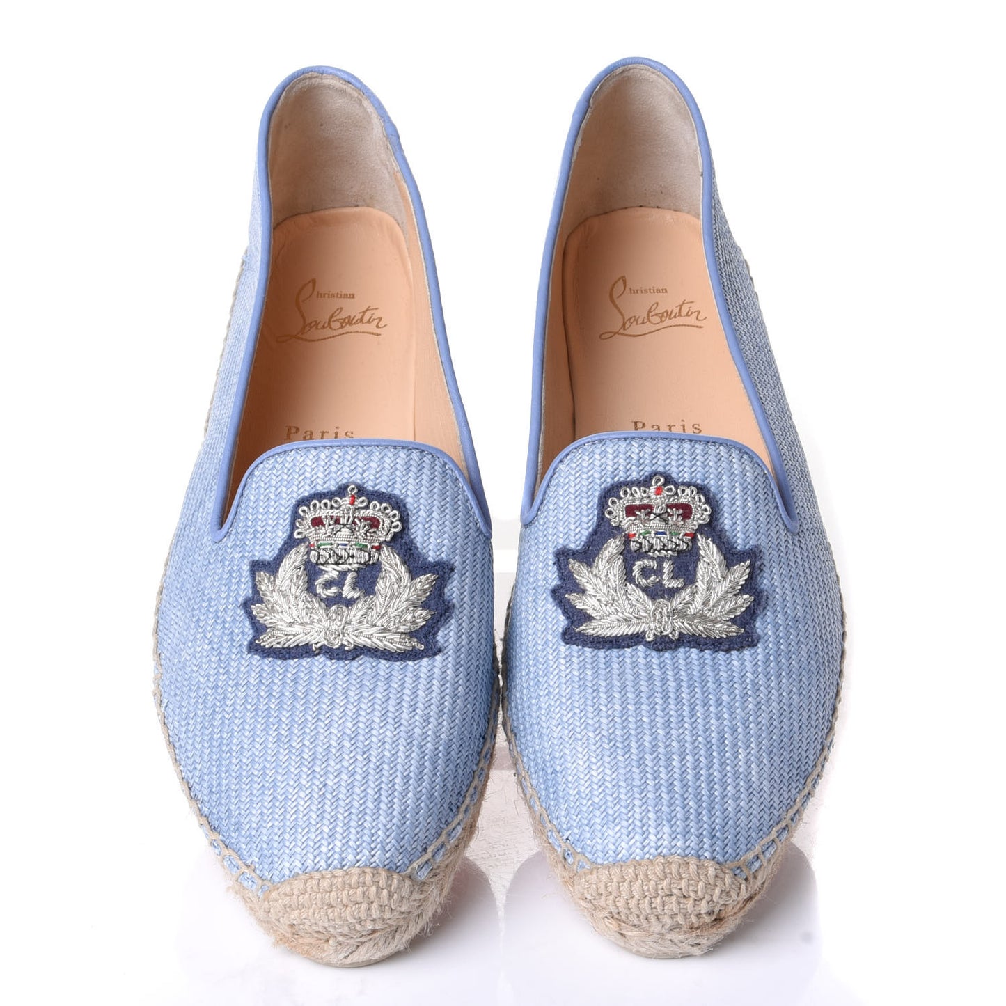 Woven Canvas Appliquéd Nanou Orlato Donna Flat Espadrilles 39 Jeans