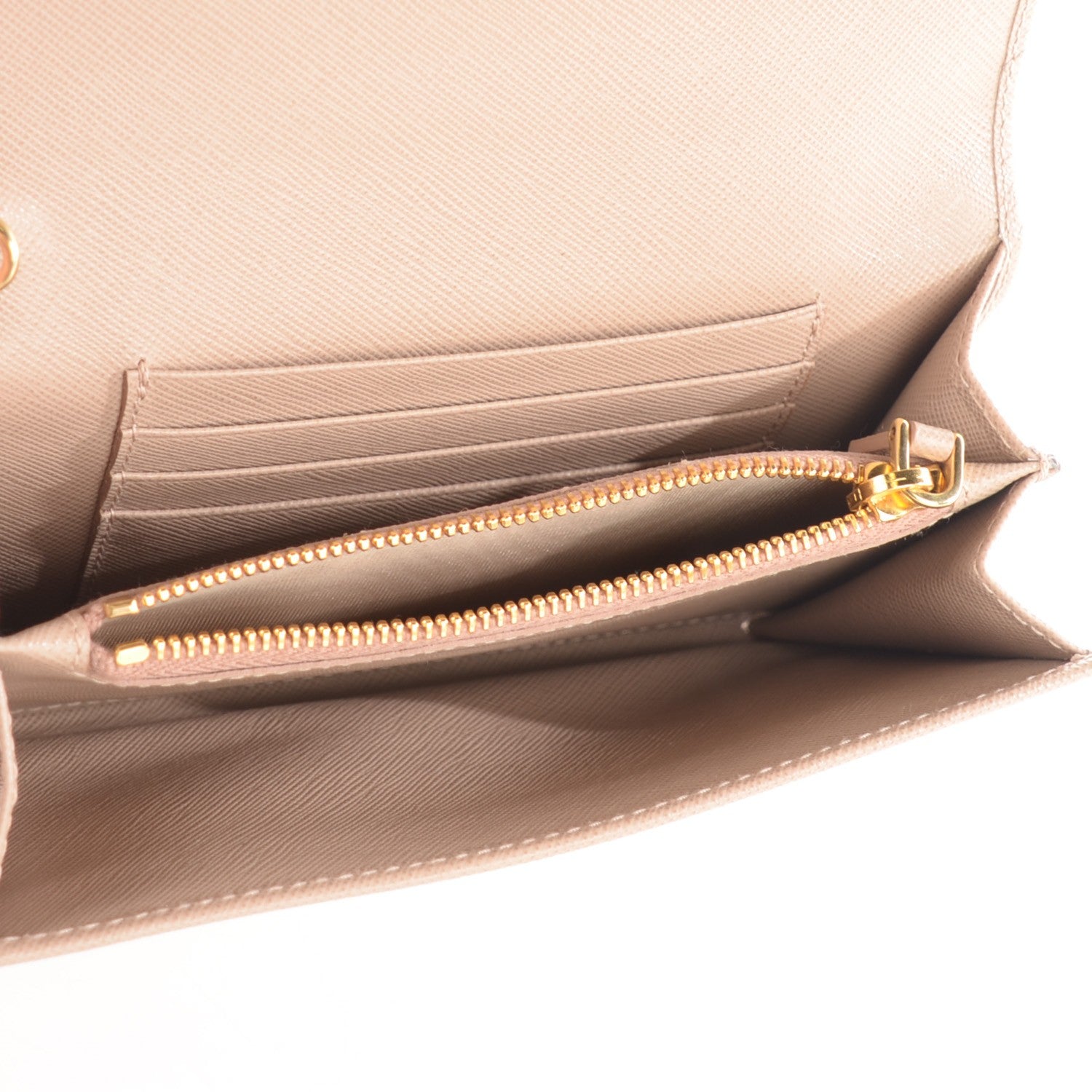 Prada Saffiano Bow Wristlet Cammeo 7 of 7