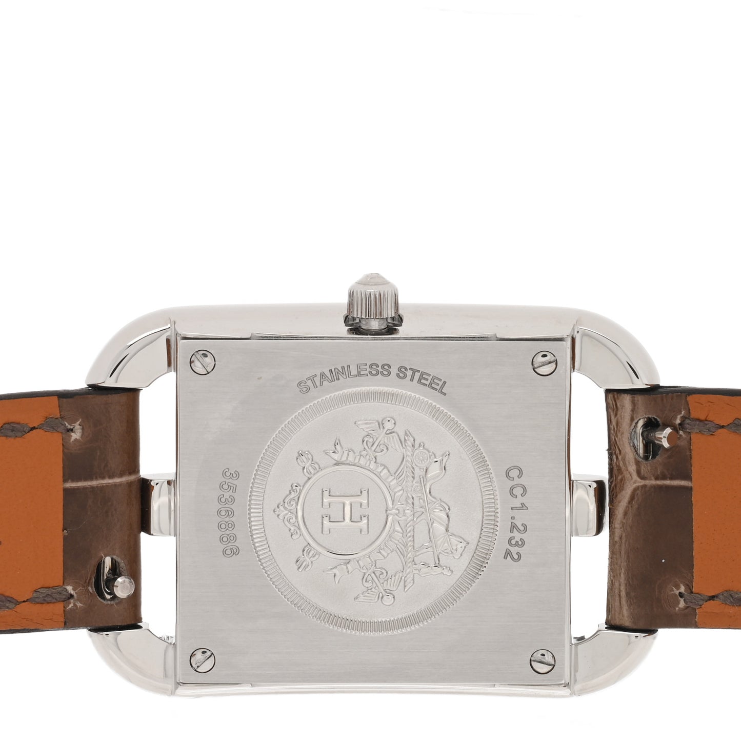 Stainless Steel Alligator Diamond Bezel Mother of Pearl 23mm Cape Cod Quartz Watch Gris Elephant