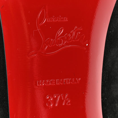 Christian Louboutin Suede So Kate Booty 100 Ankle Boots 37.5 Black 8 of 10