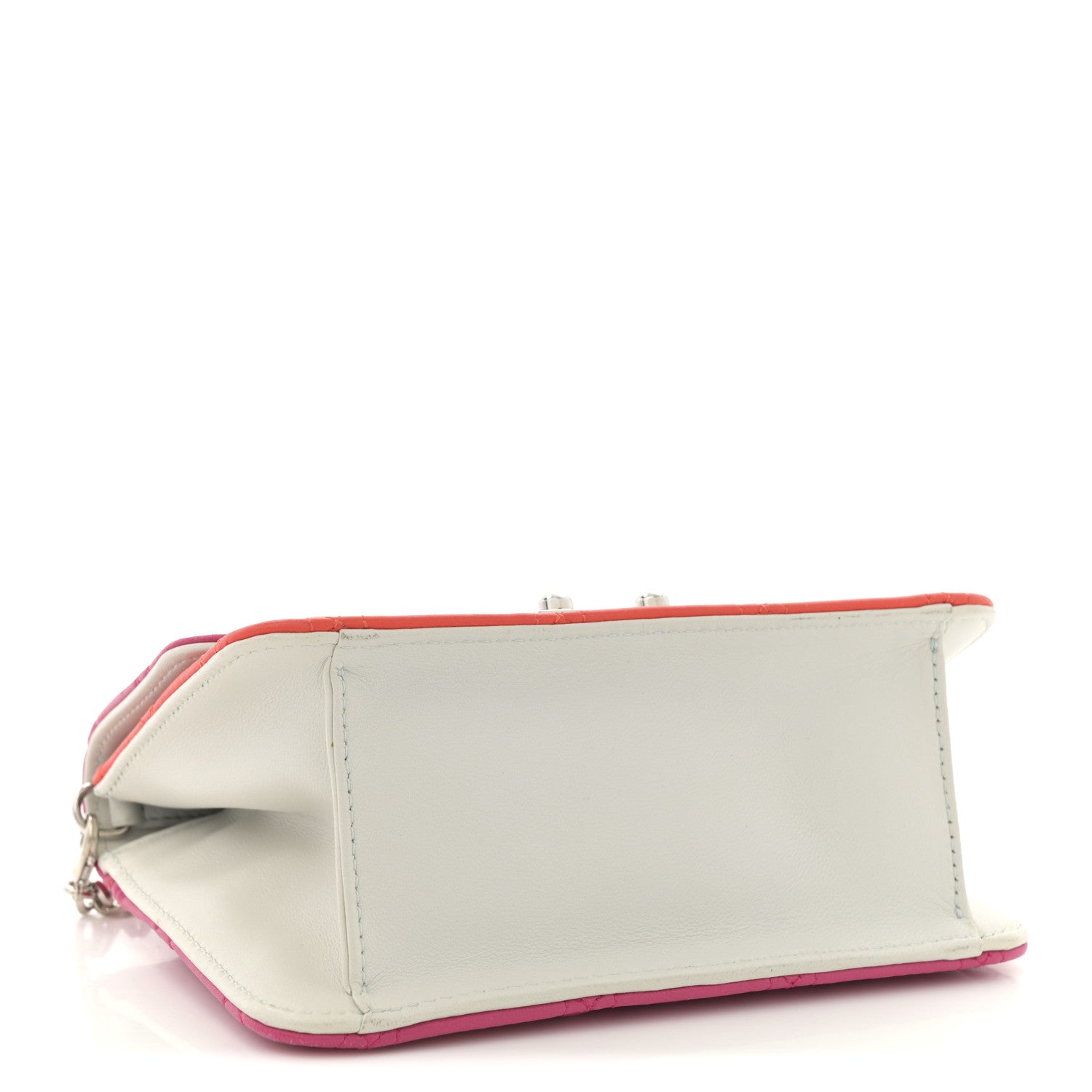 Christian Dior Lambskin Cannage Tri-Color Mini Miss Dior Promenade Pouch Pink Red 4 of 14