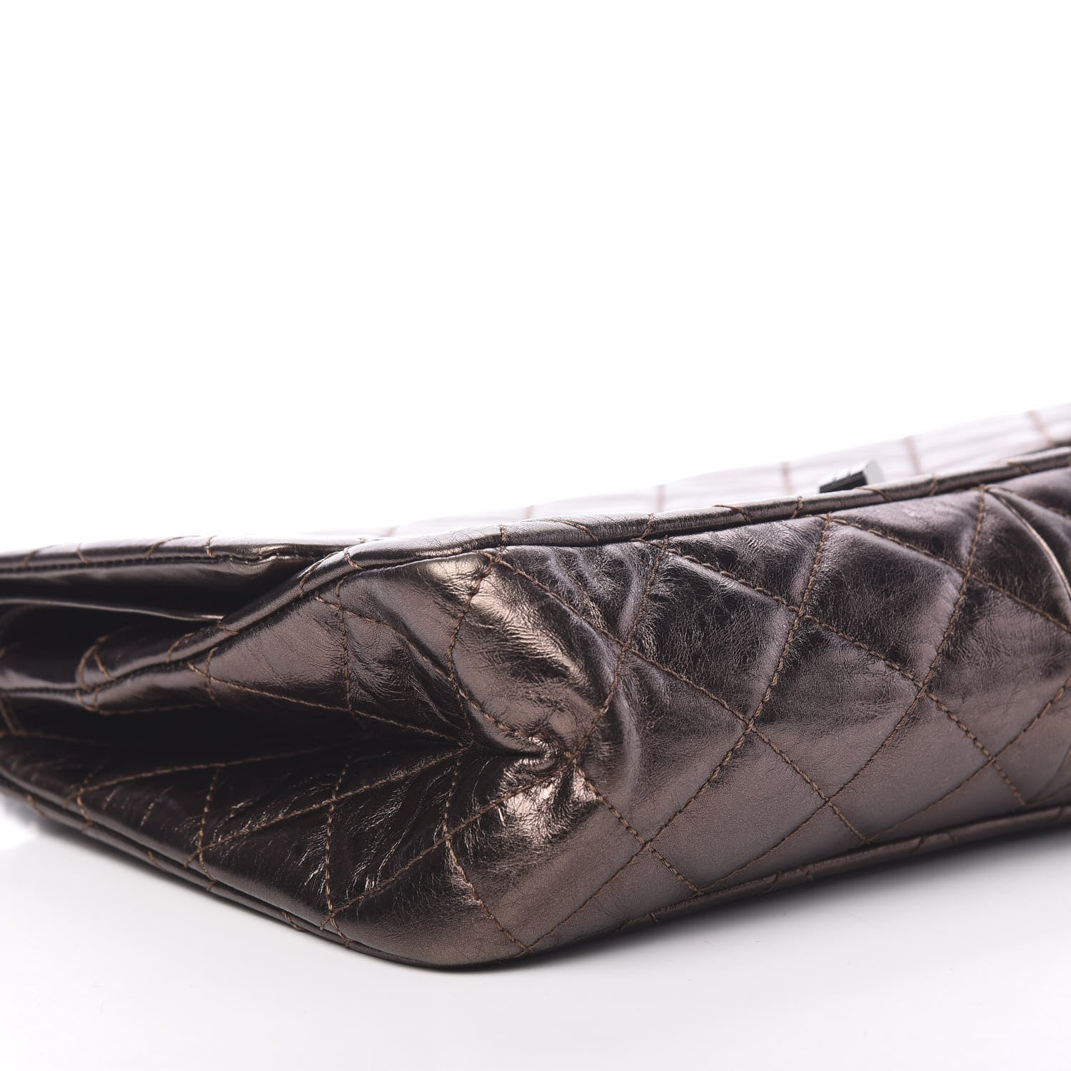 Chanel Metallic Aged Calfskin Quilted 2.55 Reissue 227 Flap Bronze 7 of 12