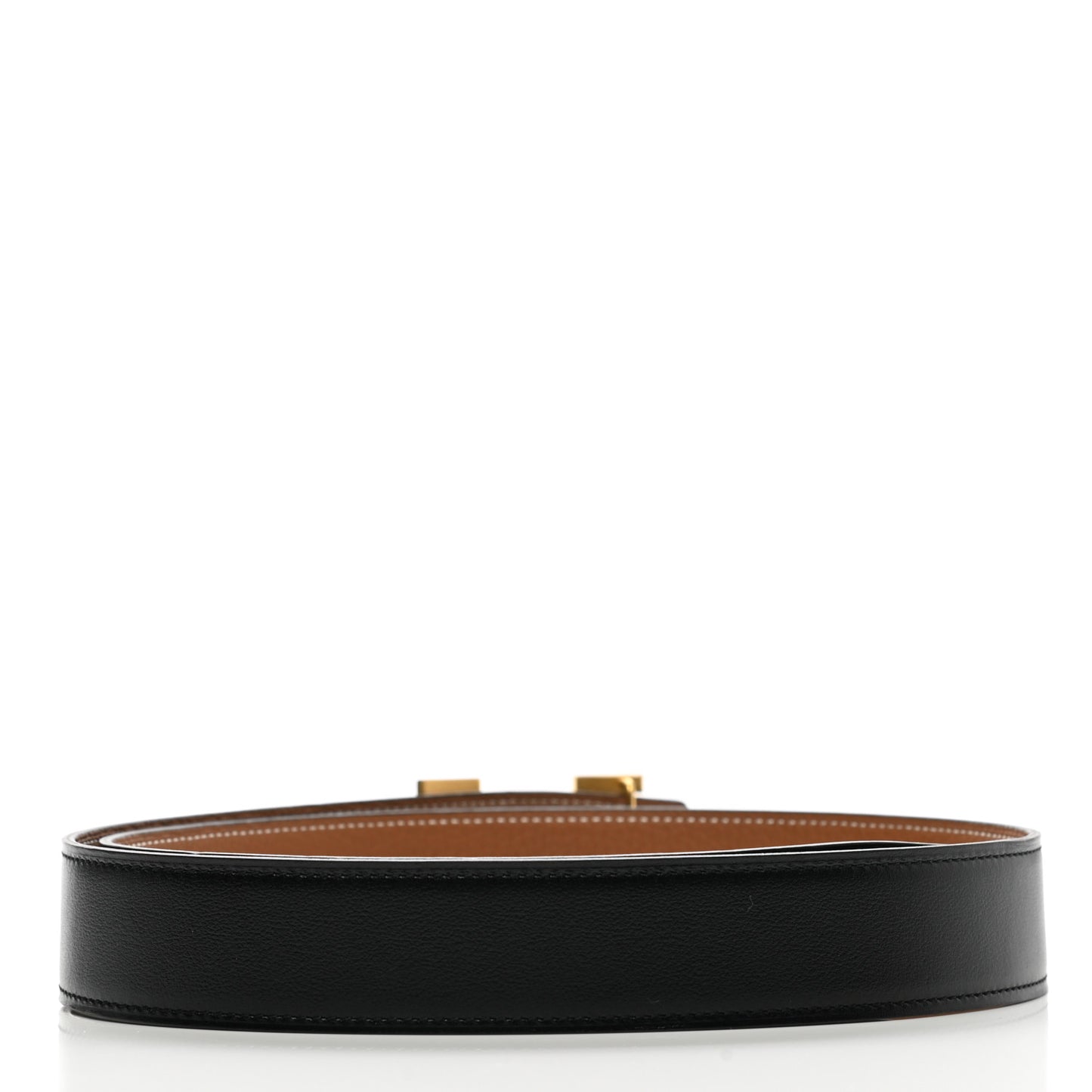 135 Togo 32mm Martelee H Belt 85 Black Gold