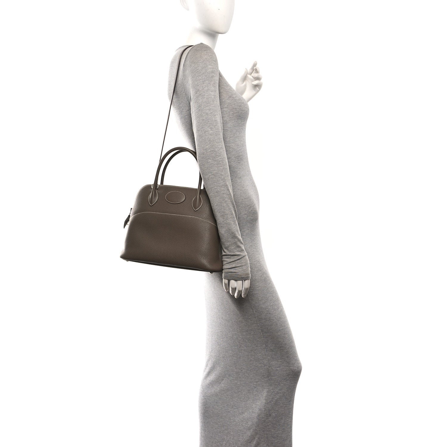 Hermes Taurillon Clemence Bolide 31 Etoupe 2 of 10