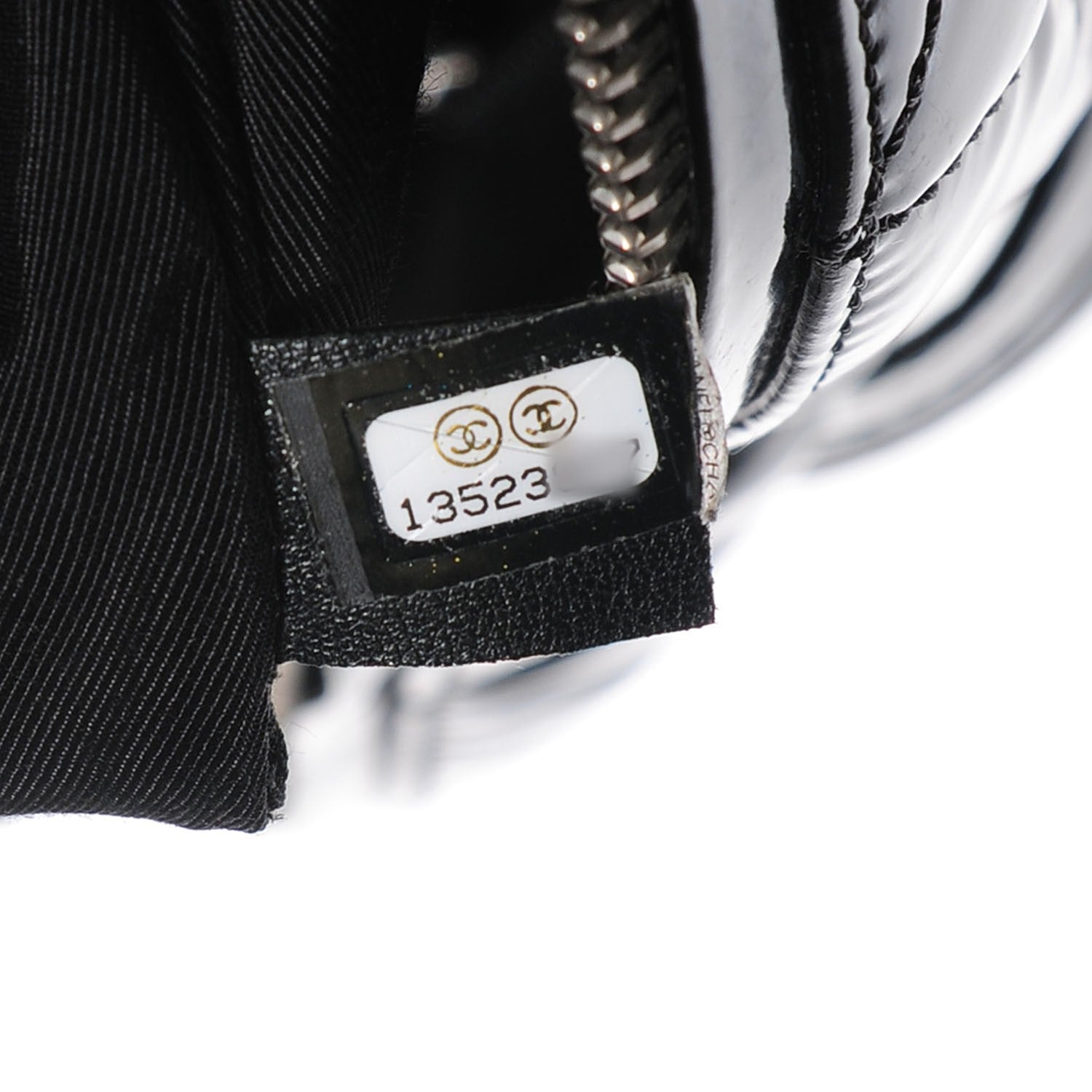 Chanel Vinyl Quilted CC Large Tote Black 7 of 7