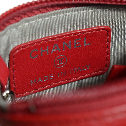Chanel Caviar O-Key Holder Red 7 of 8