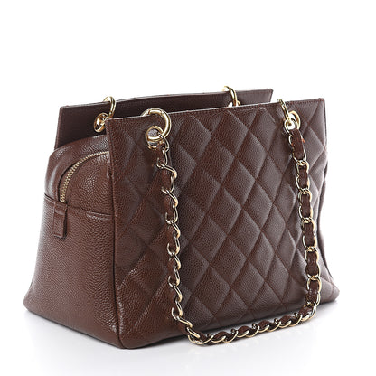 Chanel Caviar Quilted Petit Timeless Tote PTT Brown 2 of 8