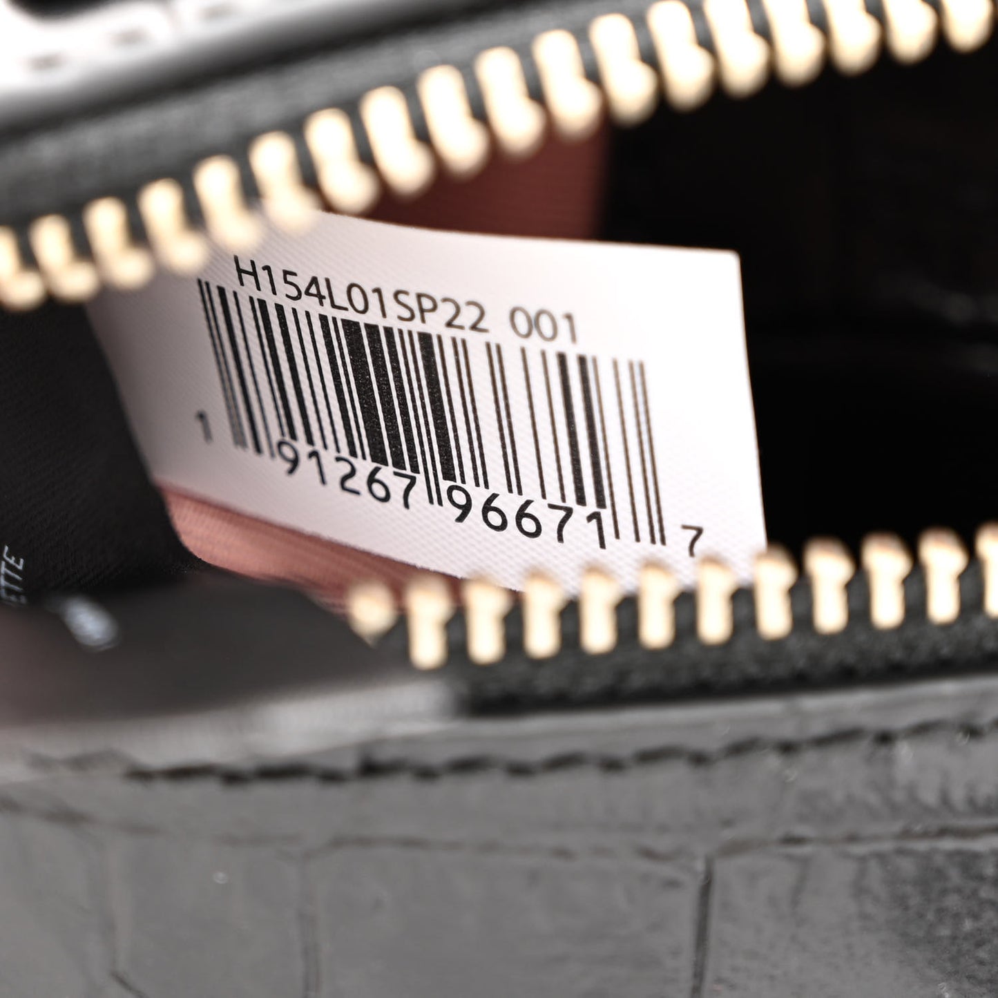 Croc Embossed Snapshot Camera Bag Black
