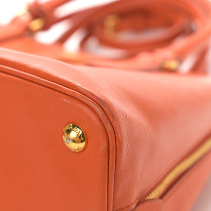 Prada Saffiano Lux Medium Promenade Tote Papaya 11 of 19