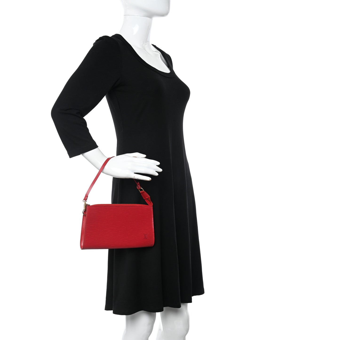 Epi Pochette Accessories 24 Castillan Red