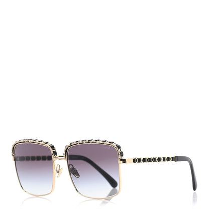 Chanel Metal Square Chain Sunglasses 71369 Grey 1 of 8
