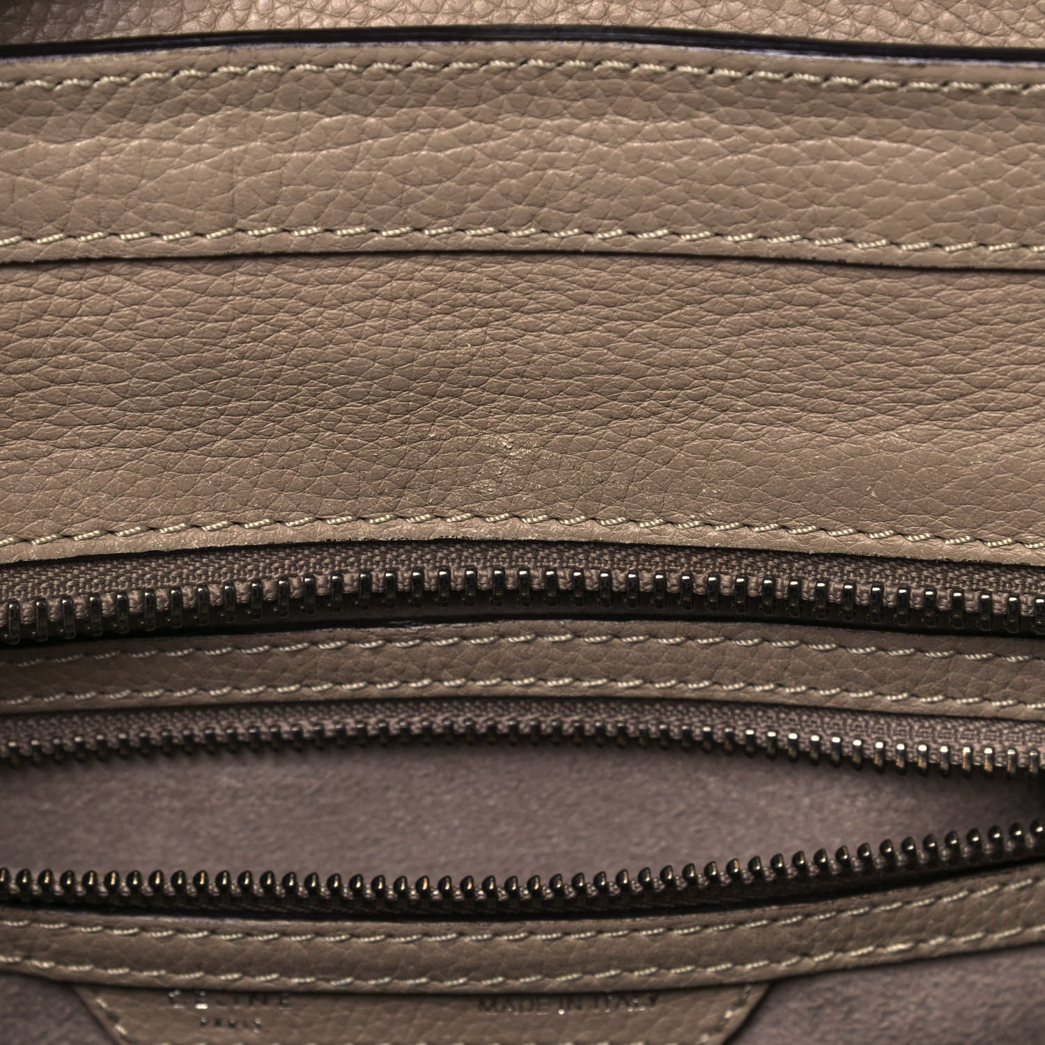 Celine Pebbled Calfskin Micro Luggage Dune 13 of 19