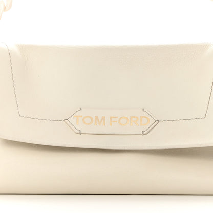 Tom Ford Calfskin Mini Label Shoulder Bag White 7 of 15