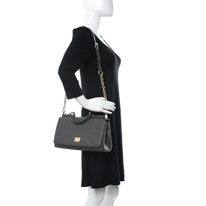 Dolce & Gabbana Dauphine Miss Sicily East West Shoulder Bag Grey 2 of 11