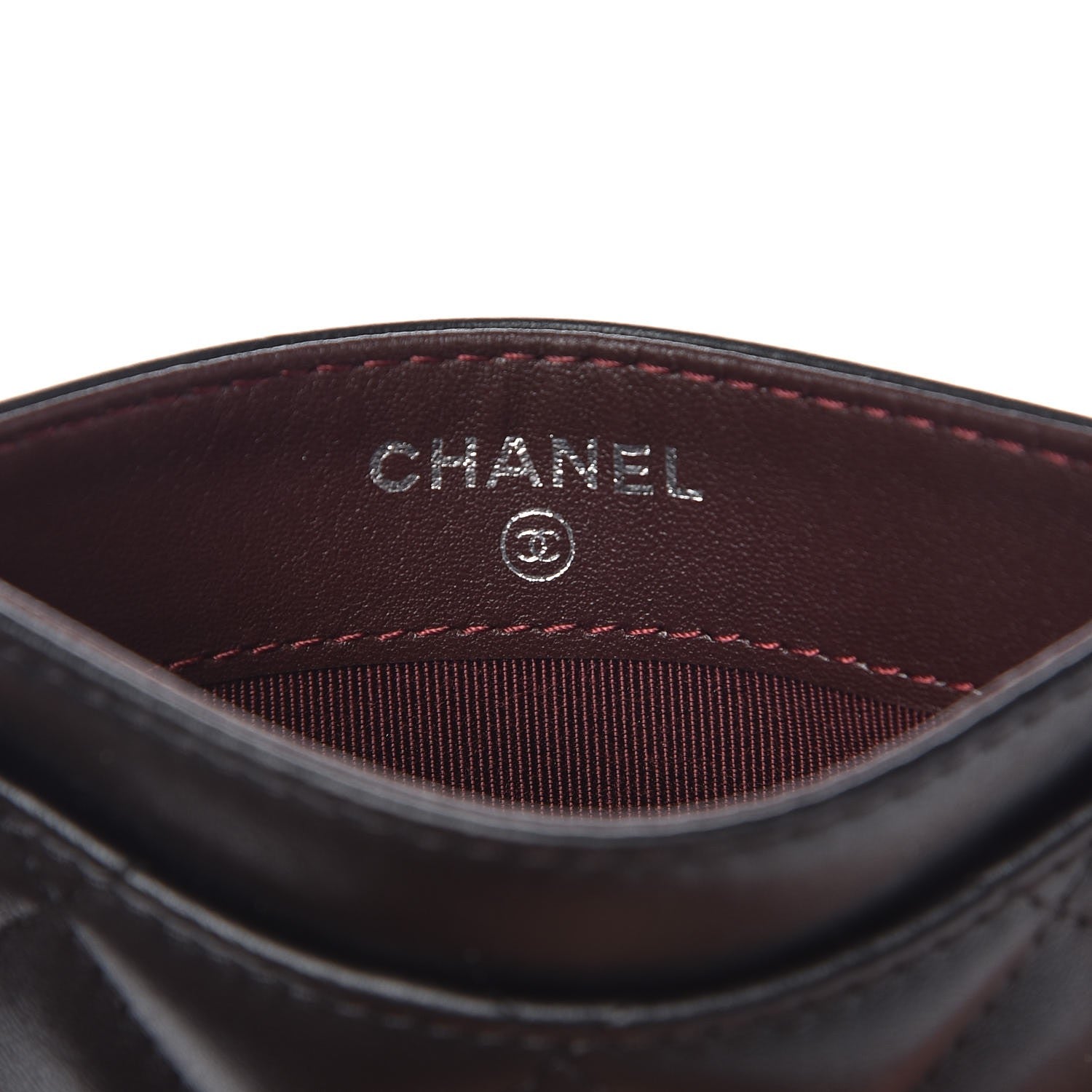 Chanel Lambskin Quilted Card Holder Black 6 of 9