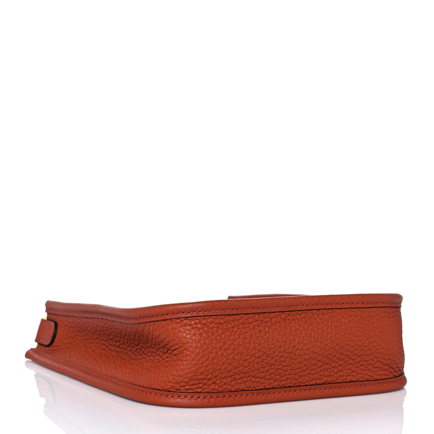 Hermes Taurillon Clemence Maxi Quadrille Evelyne TPM Cuivre Capucine Parme Rouge Duchess 3 of 8