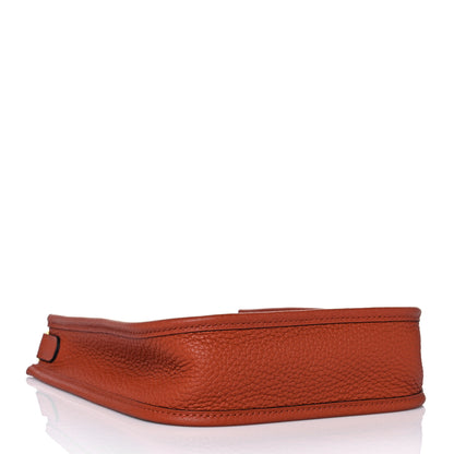 Hermes Taurillon Clemence Maxi Quadrille Evelyne TPM Cuivre Capucine Parme Rouge Duchess 3 of 8