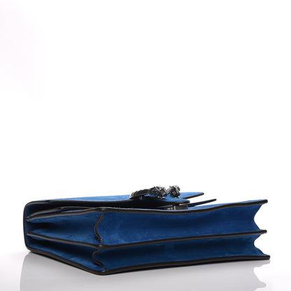 Gucci Suede Medium Dionysus Shoulder Bag Blue 4 of 6