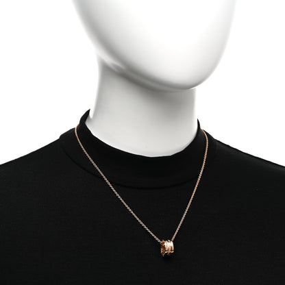 Bulgari 18K Rose Gold Diamond B.Zero1 Legend Pendant Necklace 2 of 5