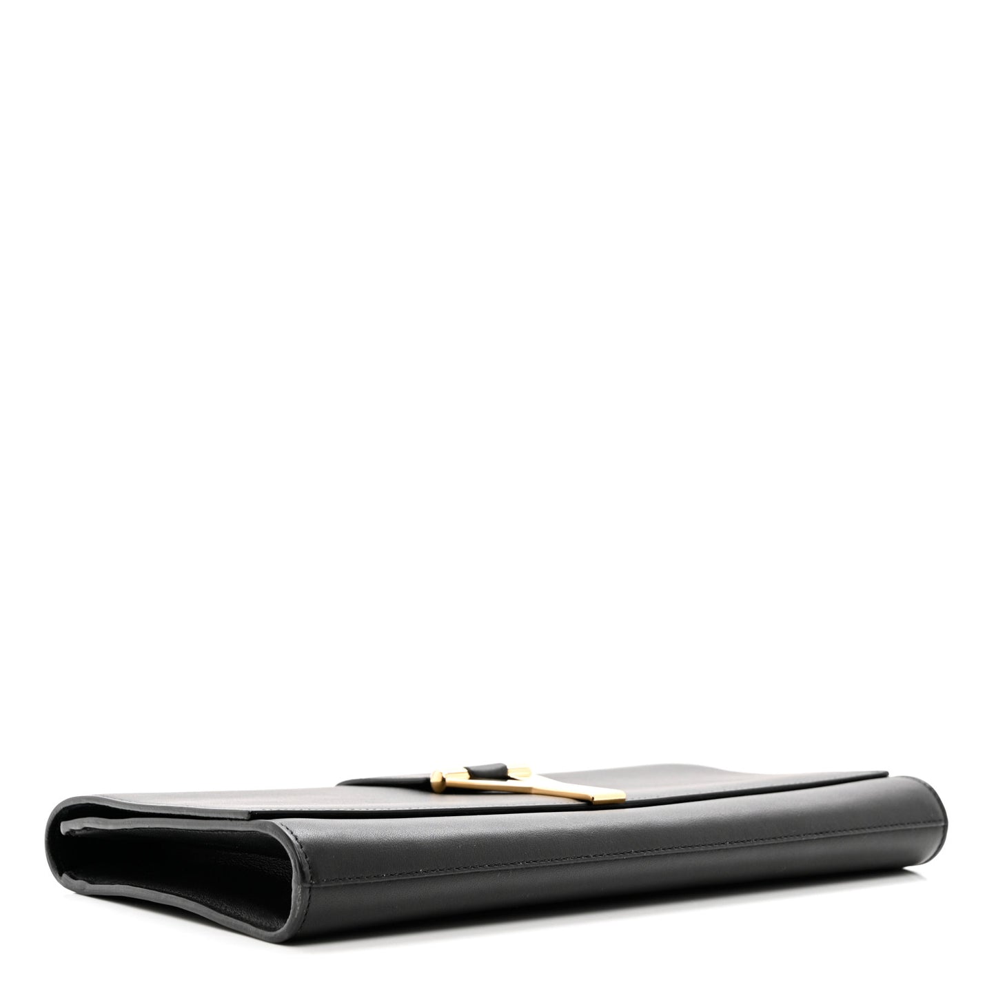 Calfskin Classic Y Ligne Clutch Black