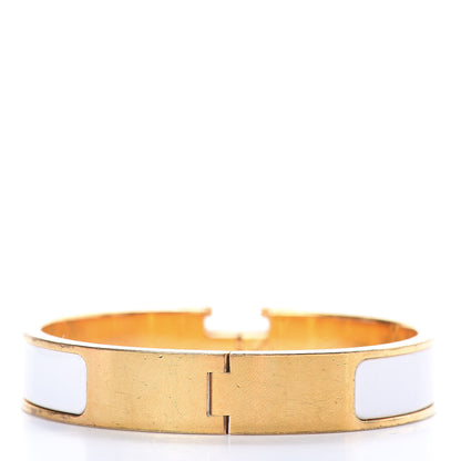 Hermes Enamel Narrow Clic Clac H Bracelet PM White 3 of 5