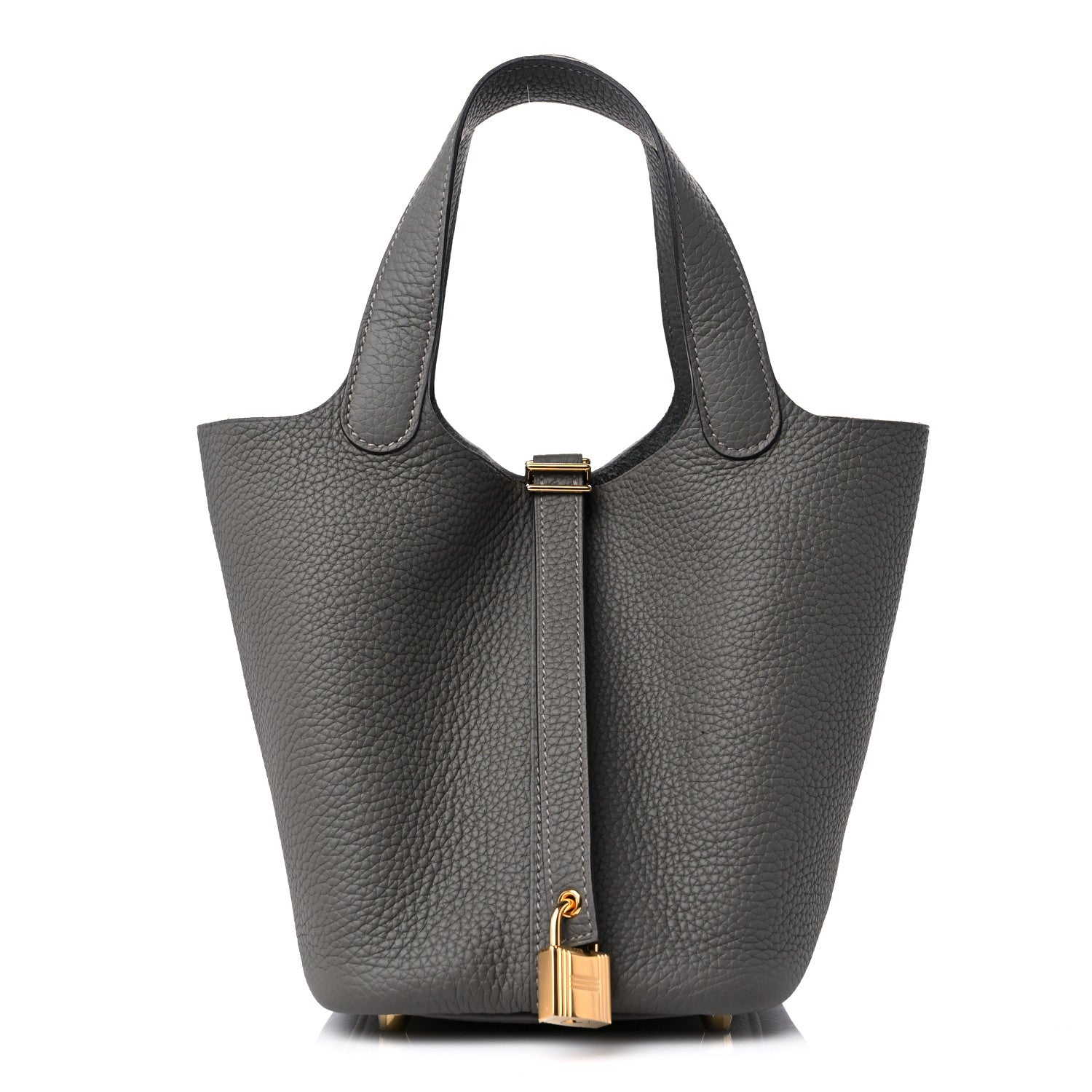 Hermes Taurillon Clemence Picotin Lock 18 PM Gris Meyer 1 of 10