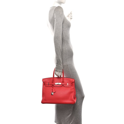 Hermes Taurillon Clemence Birkin 35 Bougainvillea 2 of 10