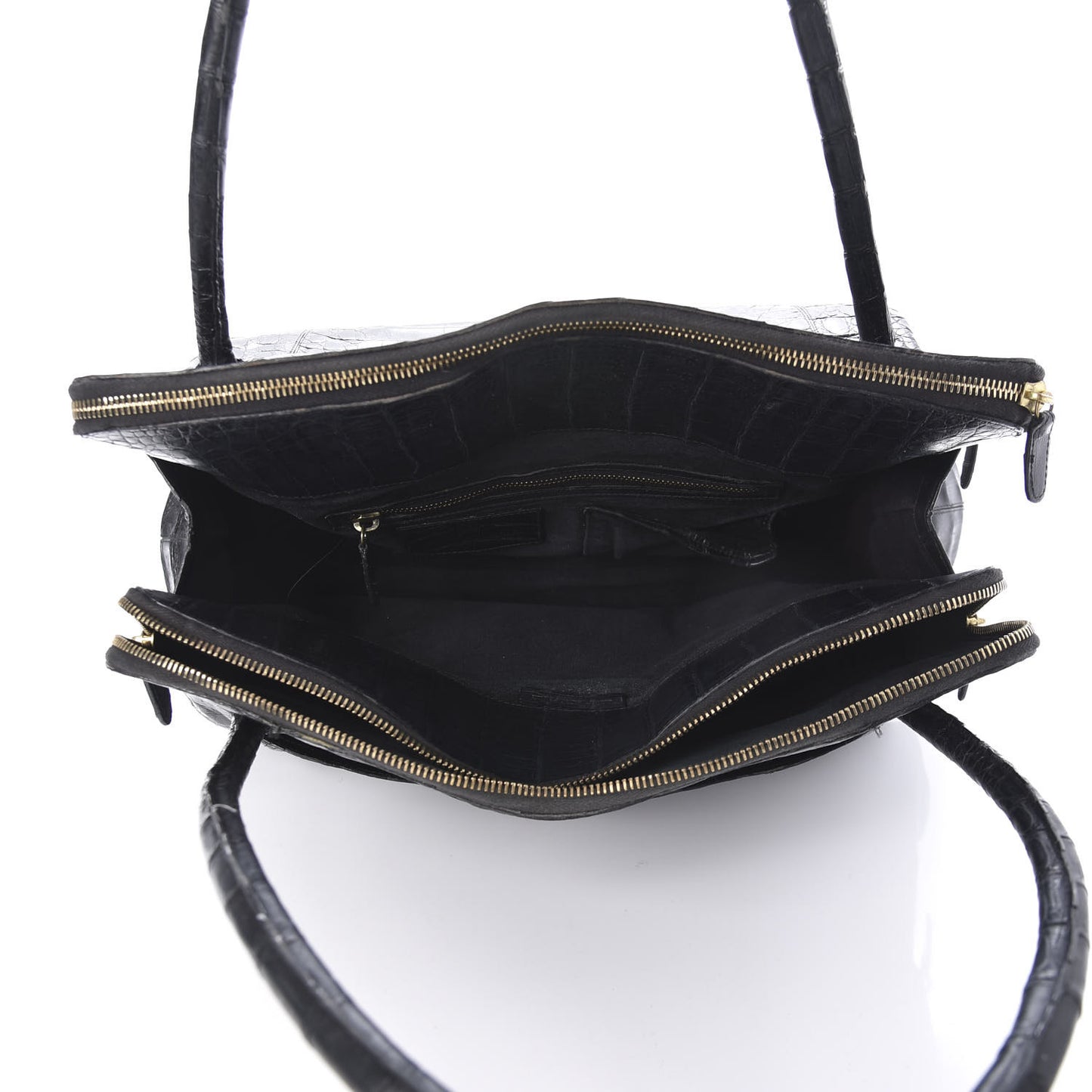 Crocodile Tote Black