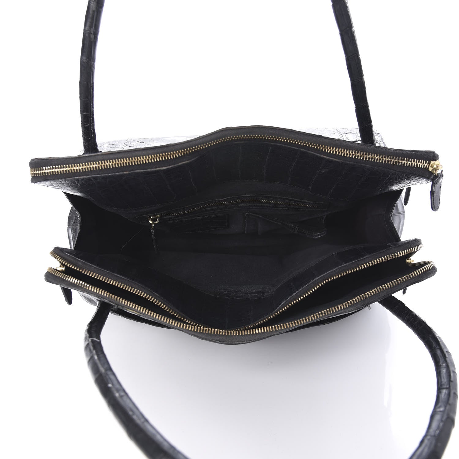 Nancy Gonzalez Crocodile Tote Black 5 of 11