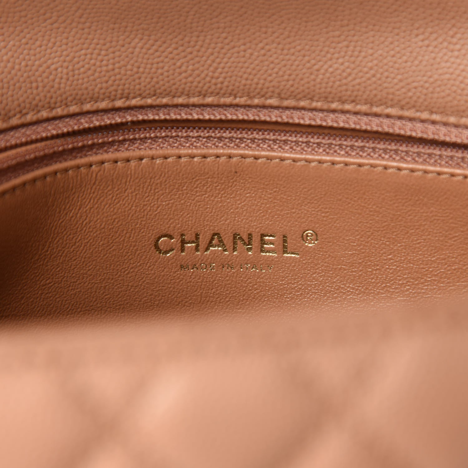 Chanel Caviar Lizard Quilted Medium Coco Handle Flap Light Beige 8 of 10