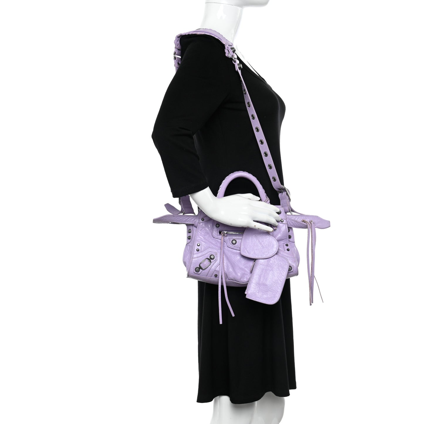 Agneau Arena Neo Cagole Handbag XS Lilac