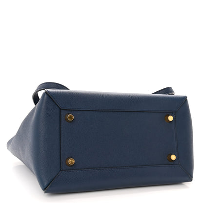 Celine Grained Calfskin Mini Belt Bag Deepsea 4 of 11